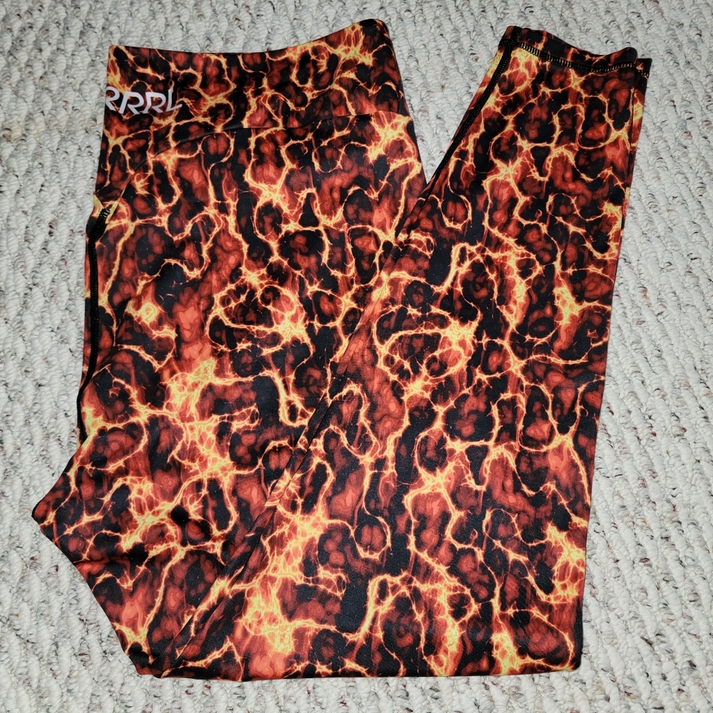 Grrrl Lava Next Level Leggings-Size Sam